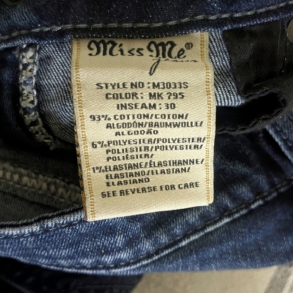 Miss Me Embroidered Pocket Skinny Jeans - Picture 9 of 9